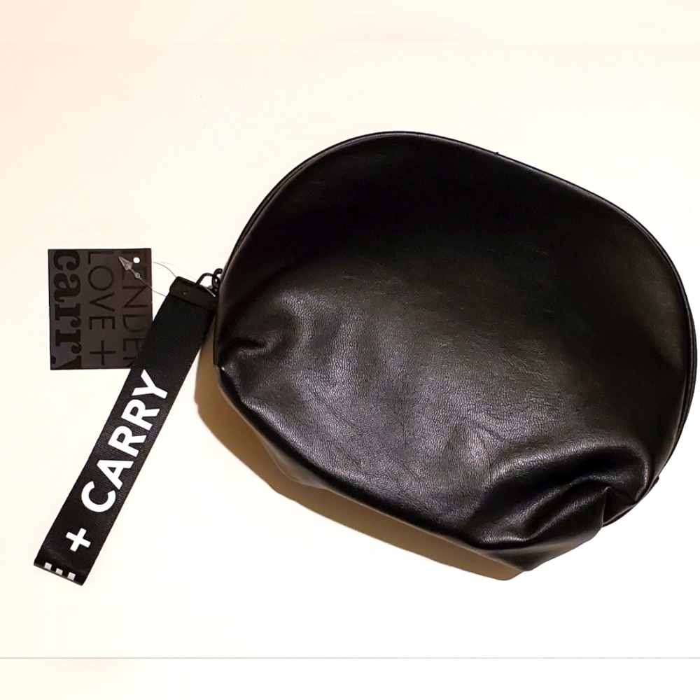 Tender Love + Carry Black Faux Leather Pouch